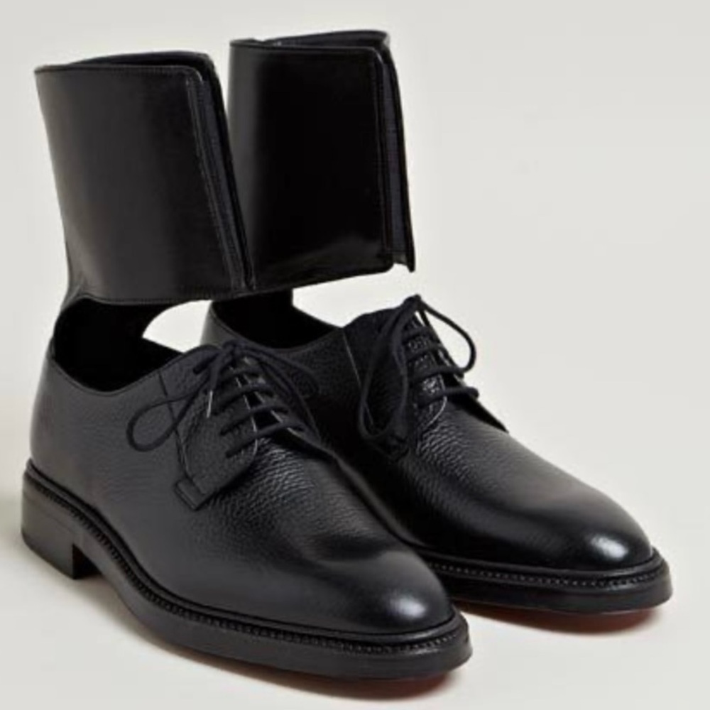 RARE Yang Li Black Leather Ankle Cuff Derby Unisex Shoes Sz. 40Eu / 10-W… - Picture 2 of 16